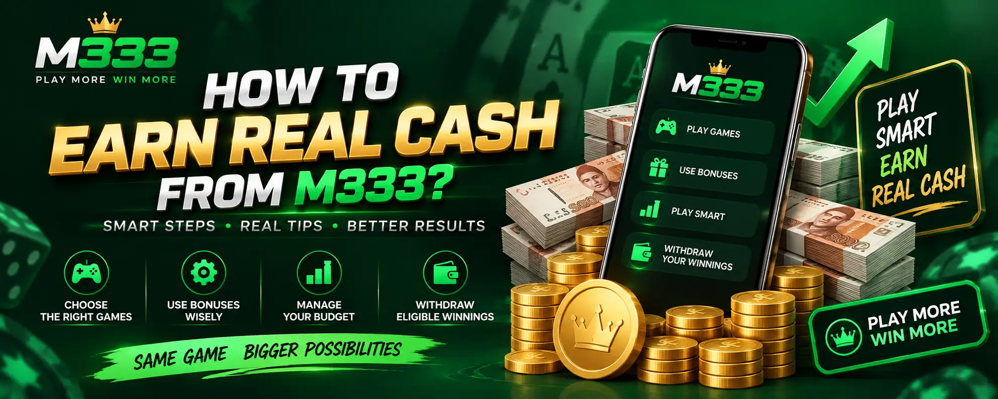 Earn Real Cash from M333